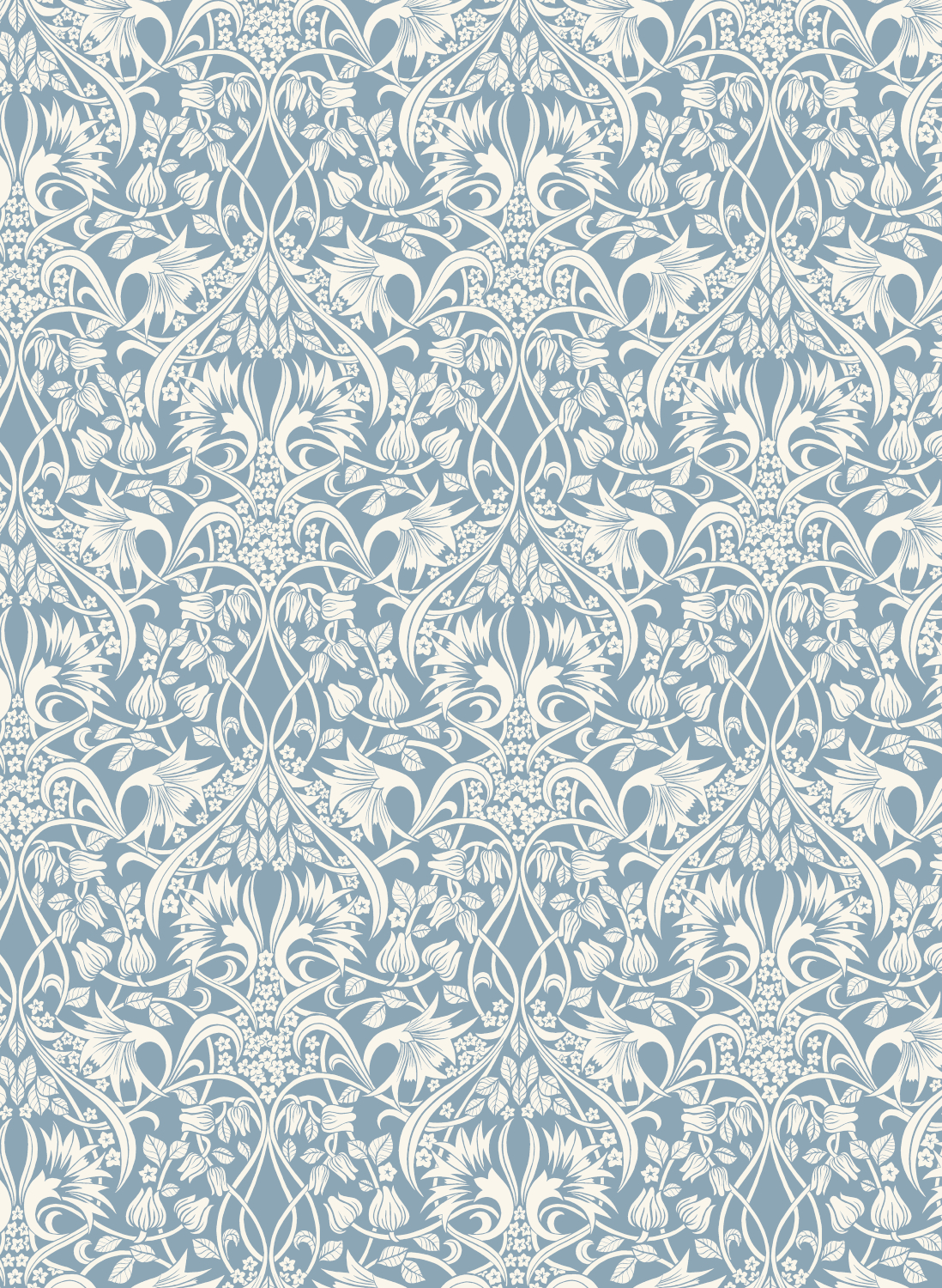 Tapete Fritillerie - Blue