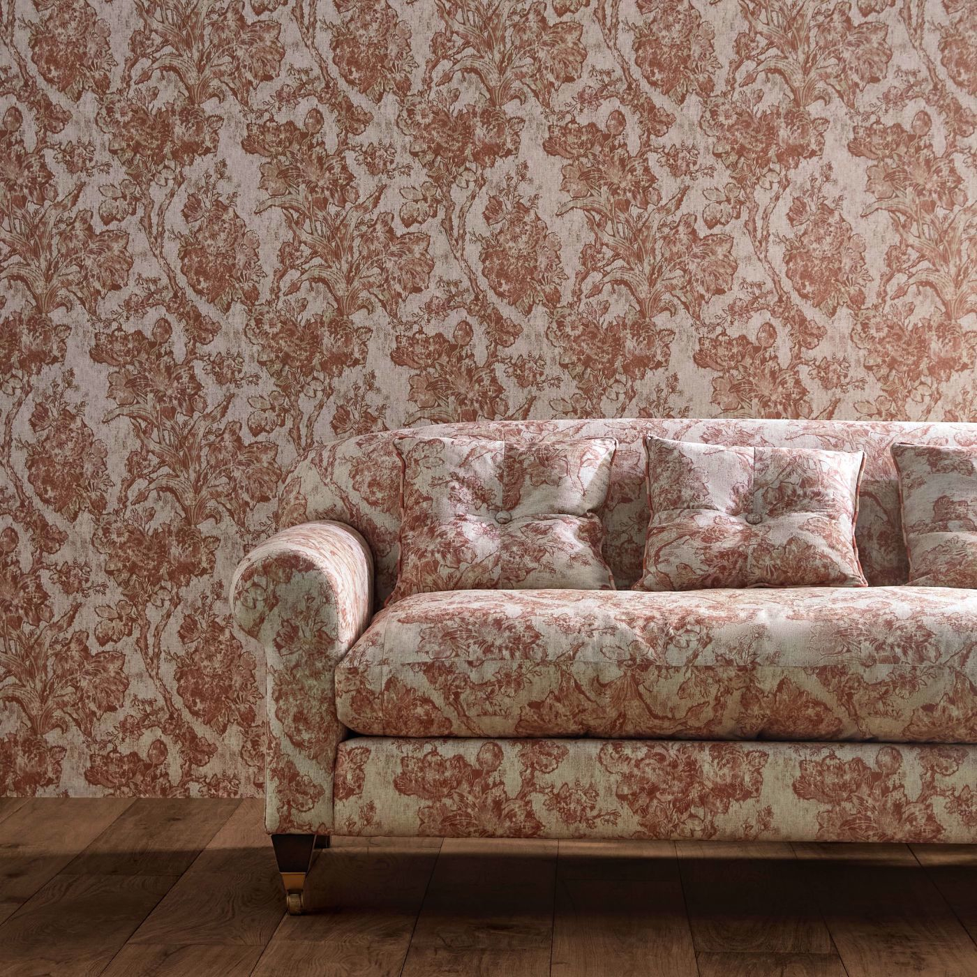 Tapete Fringed Tulip Toile - Putty