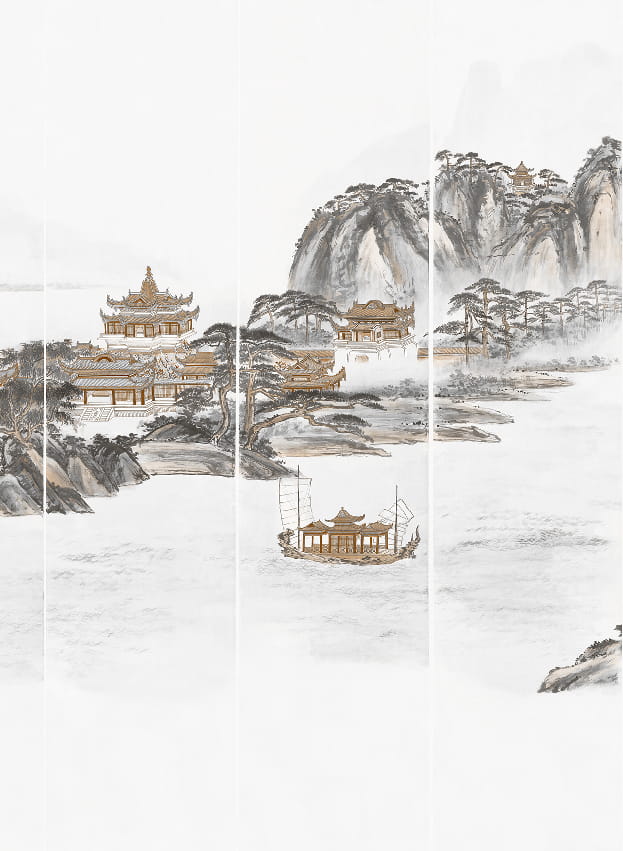 Wandbild Kaisui - Grafic Panel 6