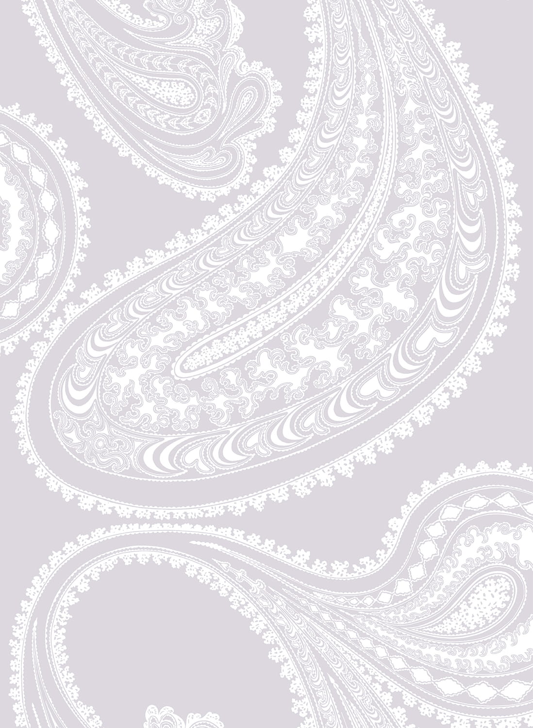 Tapete Rajapur - White on Lilac