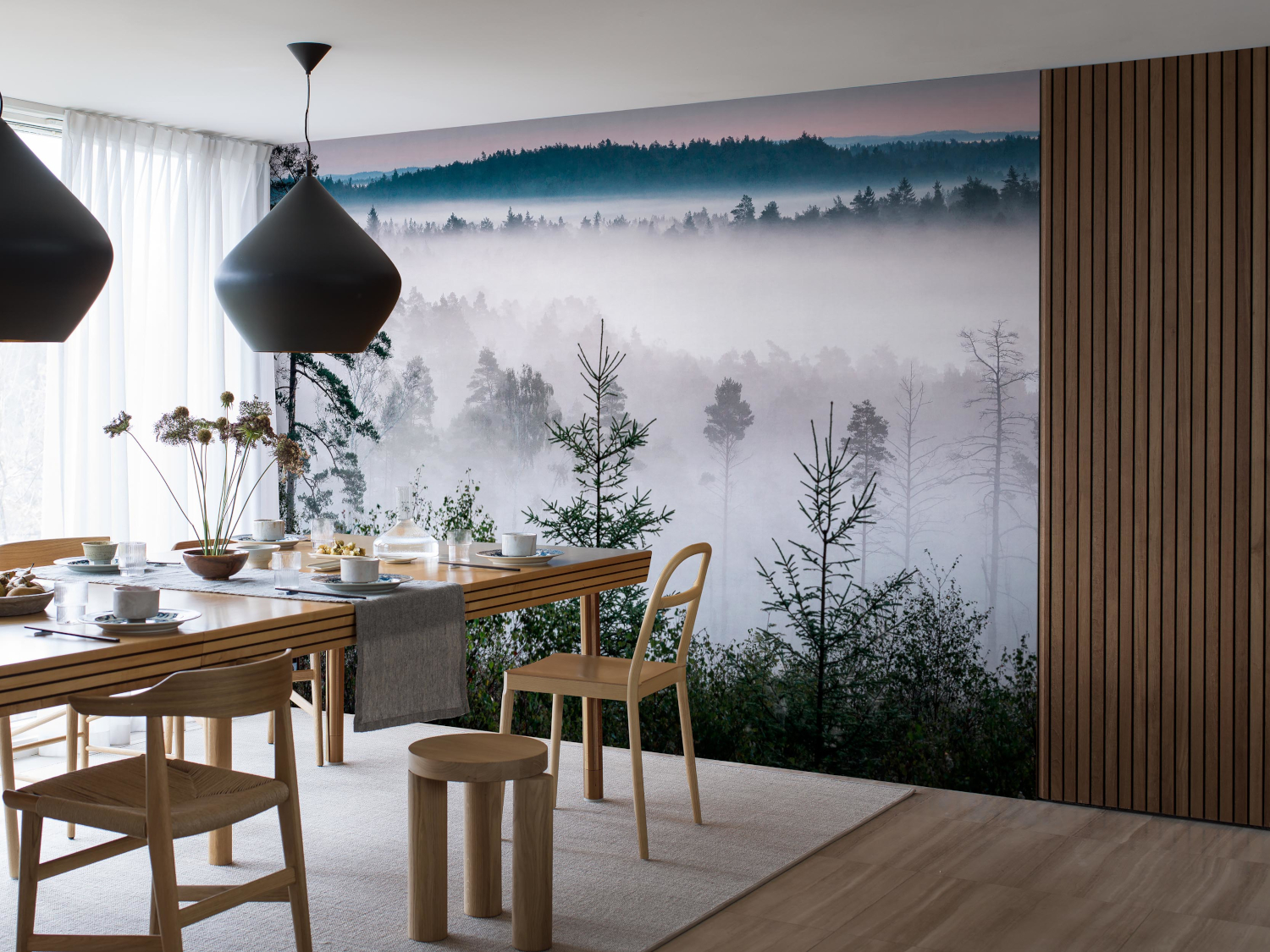 Mural Marie Mattsson Blå Timmen - 9778W