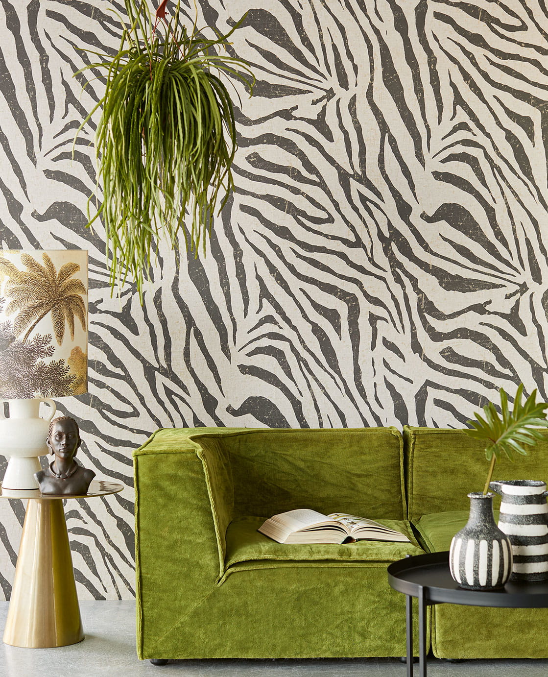 Wandbild Zebra - Natural