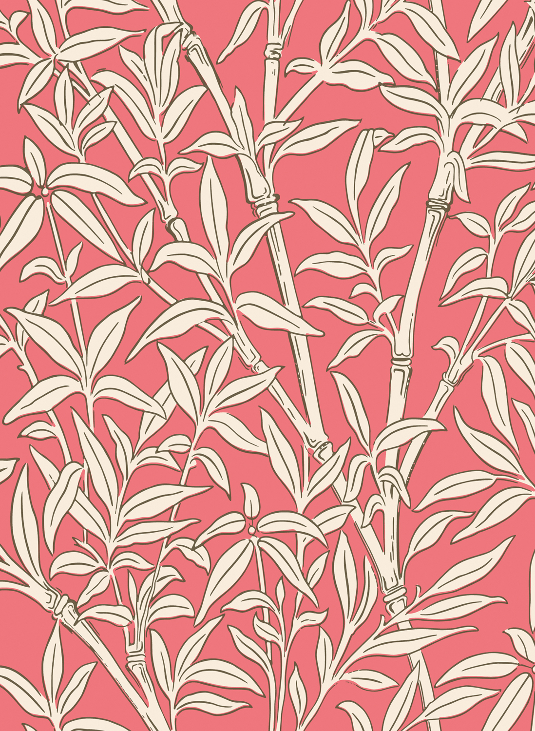 Tapete Bamboo Forest - Chalk on Rouge
