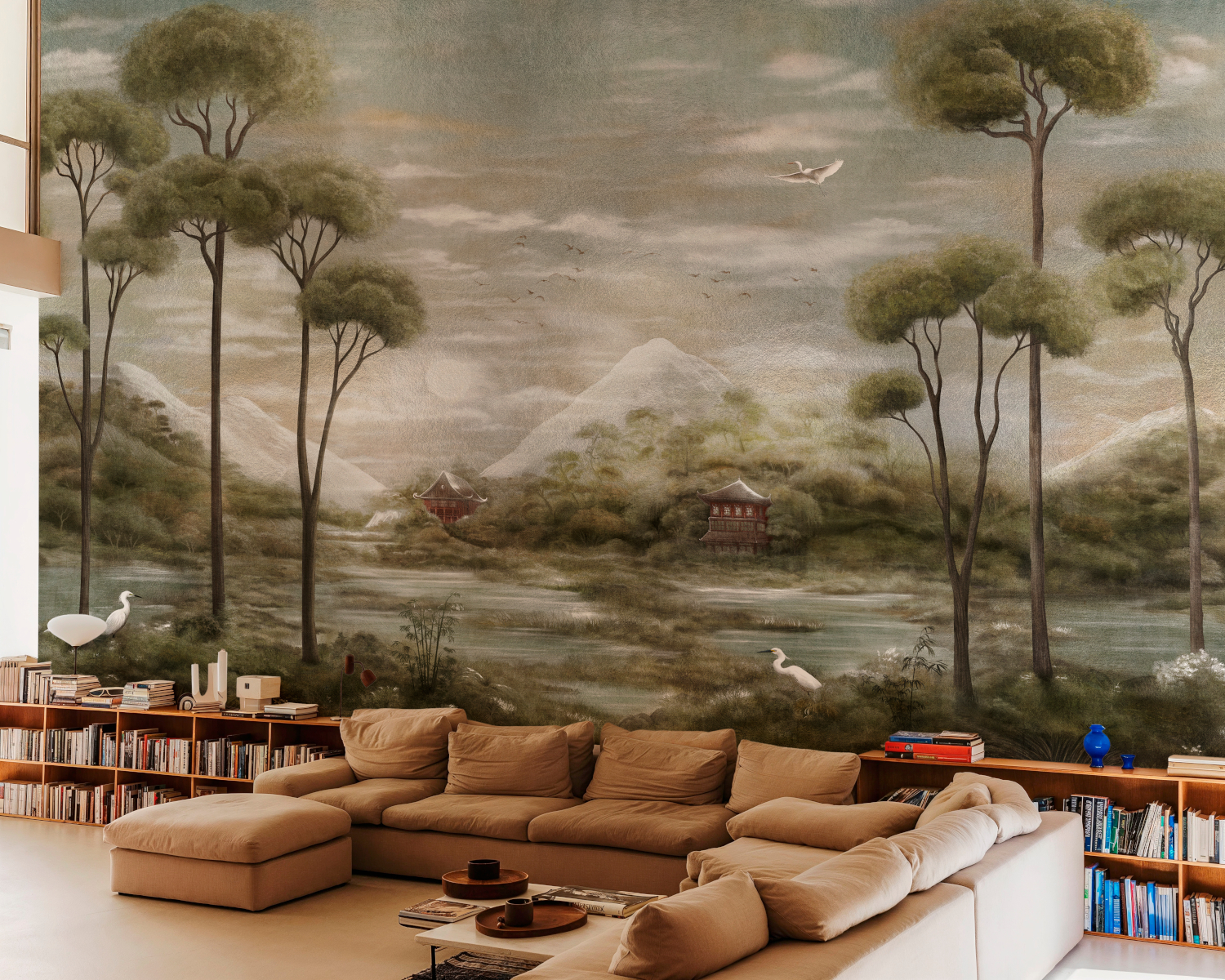 Wandbild Xi Hu Lake - Silver