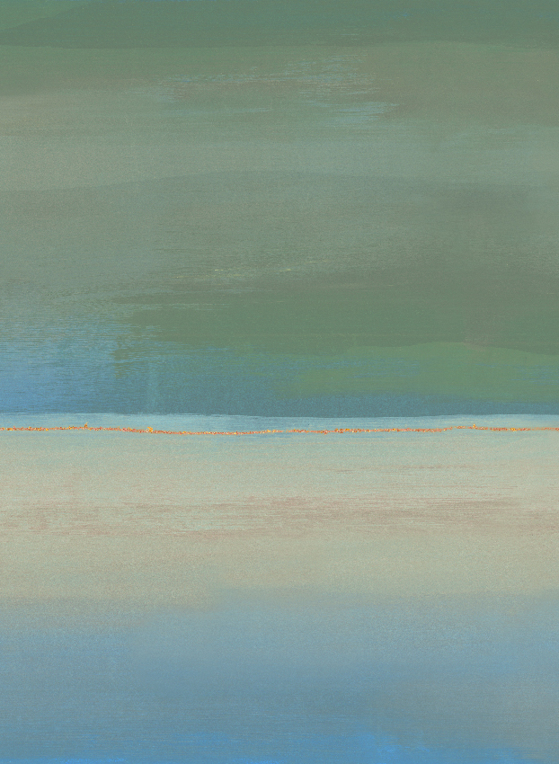 Wandbild Alegranza - Green Blue Panel 5