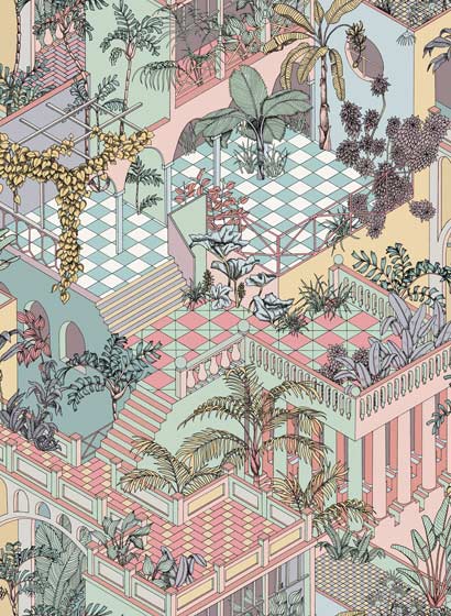 Tapete Miami - Pastel