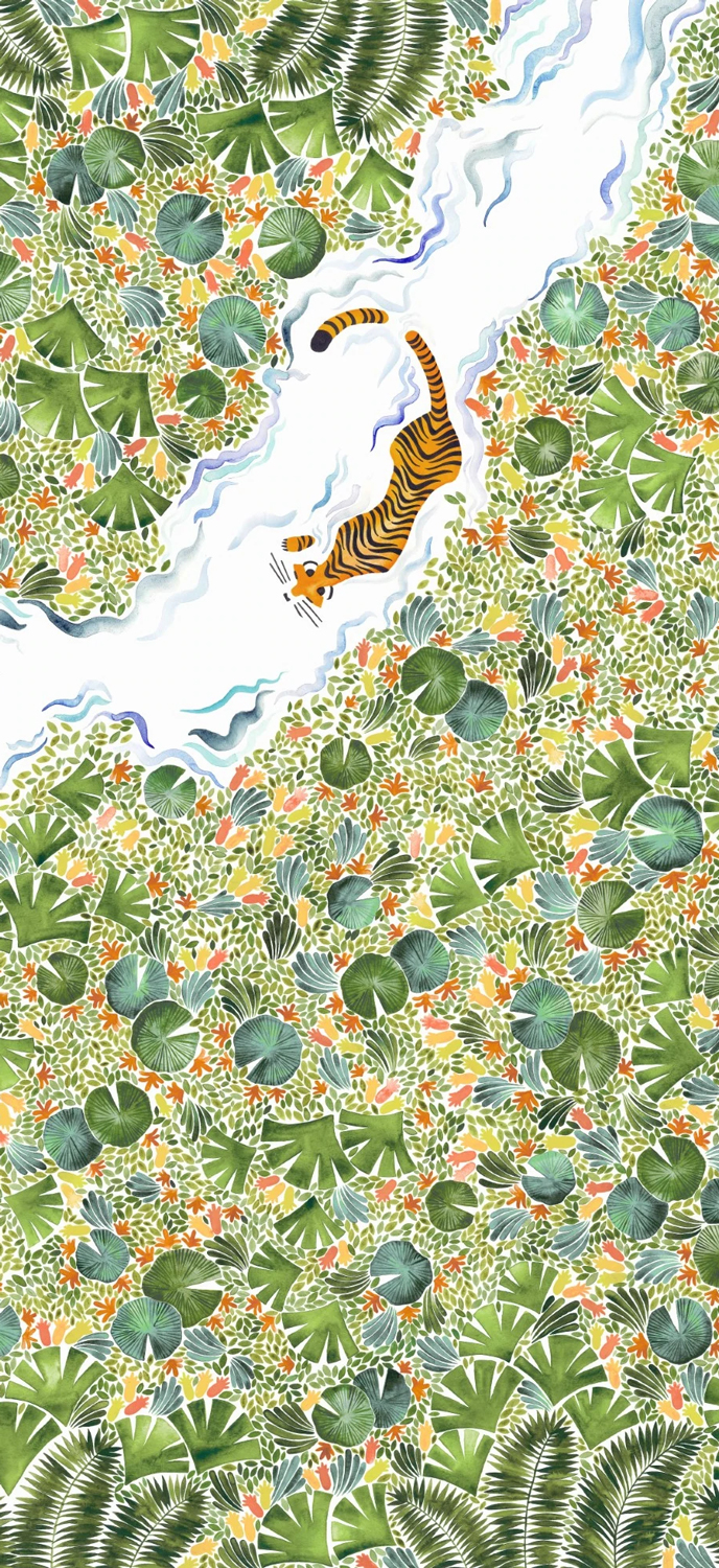 Wandbild Tigres Naturel - D 10/11/12