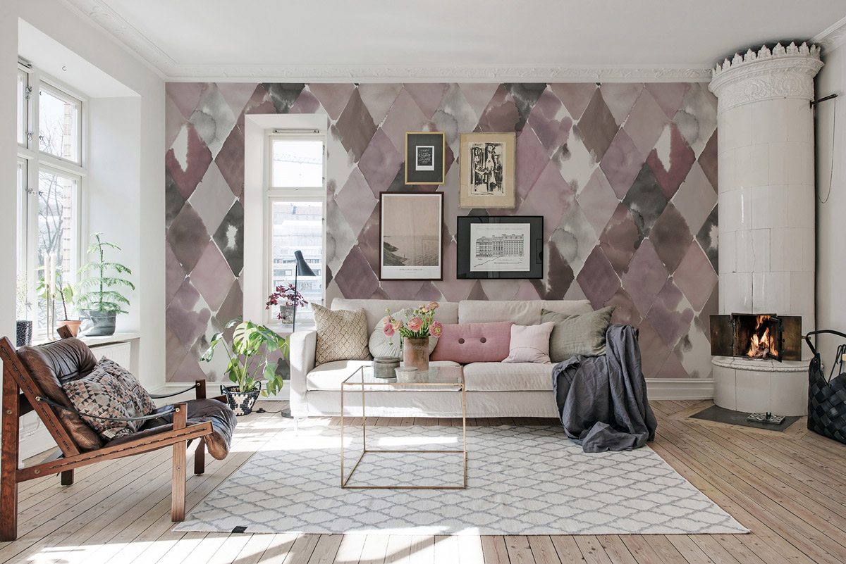 Wandbild Big - Plum