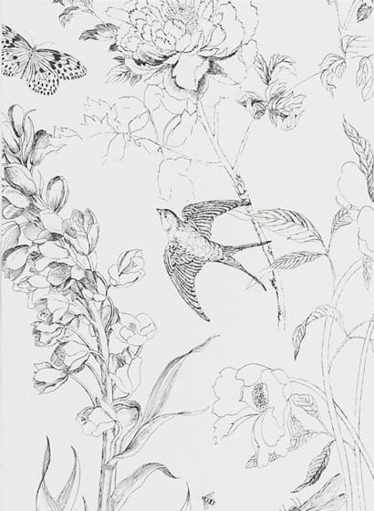 Tapete Silla/Silla Garden - Sibylla Garden Black and White
