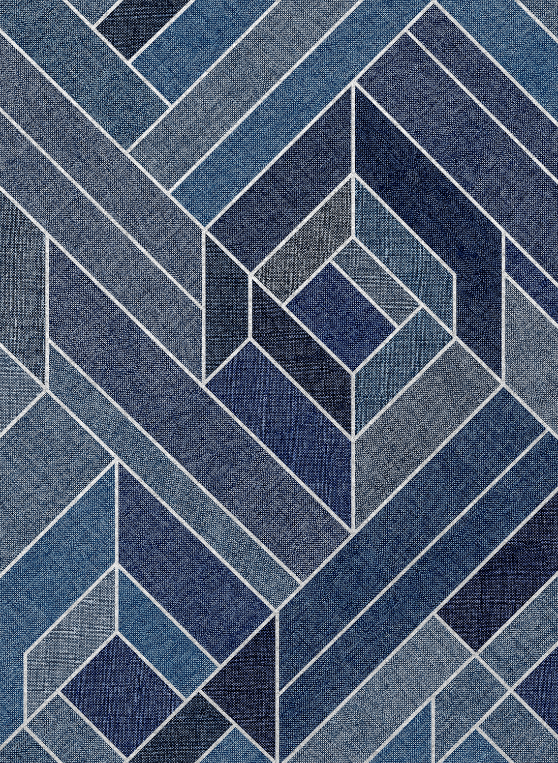 Tapete Hexagonal - Ultramarine