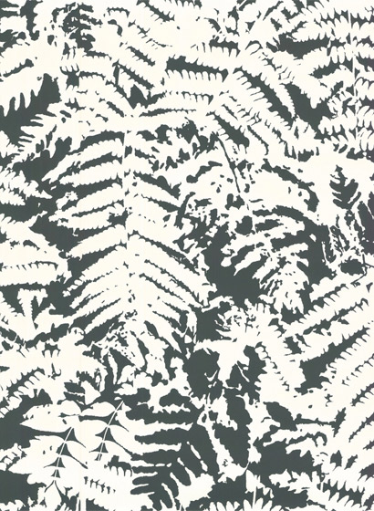 Tapete Fern - Off Black
