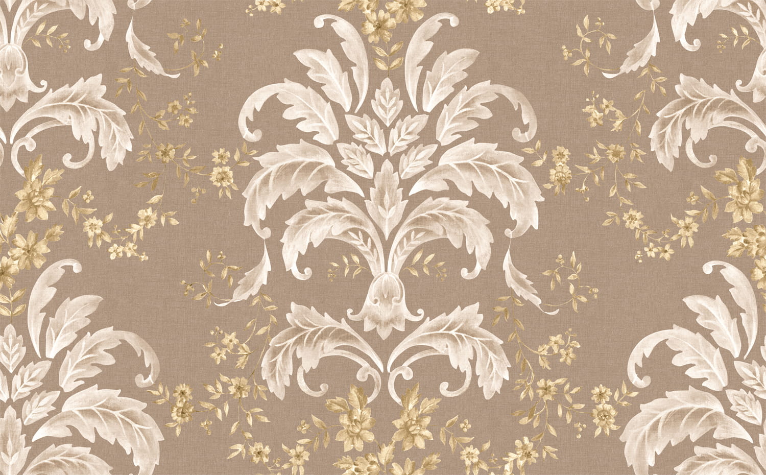 Stoff French Damask - Papyrus