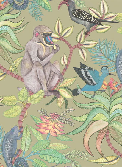 Tapete Savuti - Khaki/ Multi