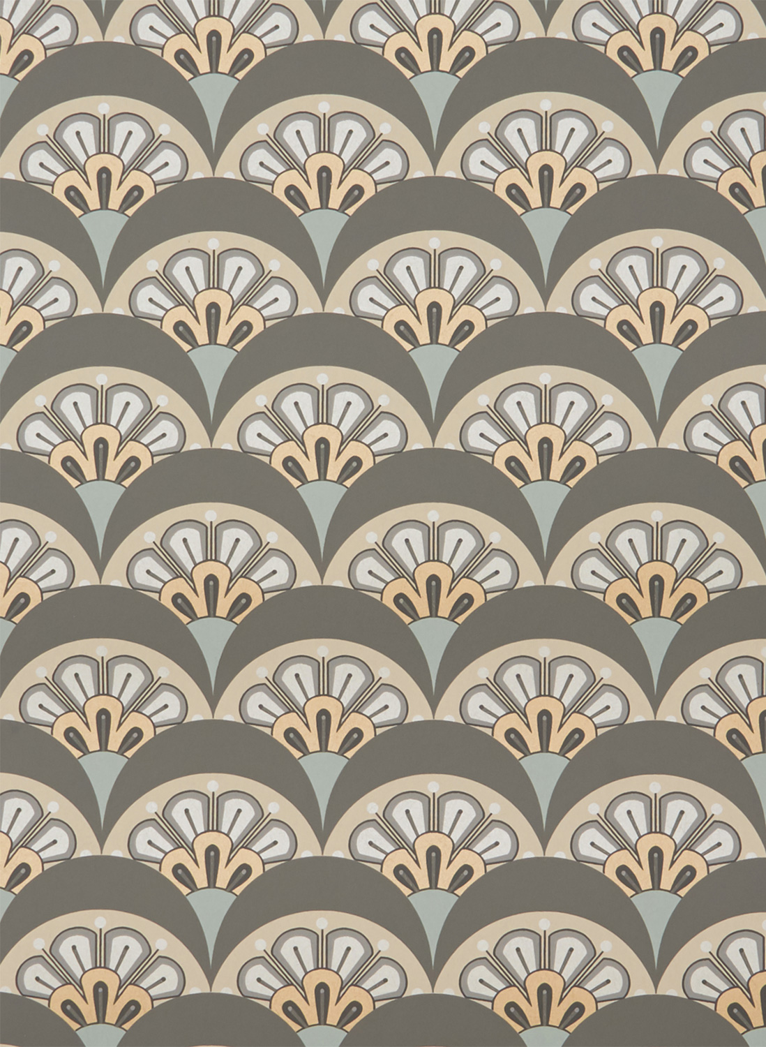 Tapete Deco Scallop - Pewter