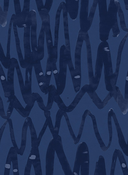 Wandbild Pulse of Passion - Blue