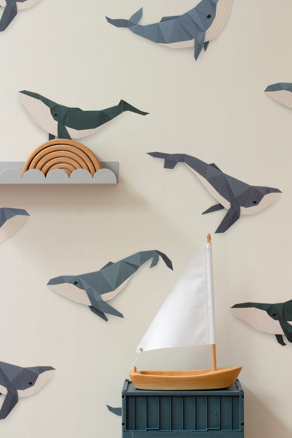 Tapete Whale / Walvis - Cream / Crème