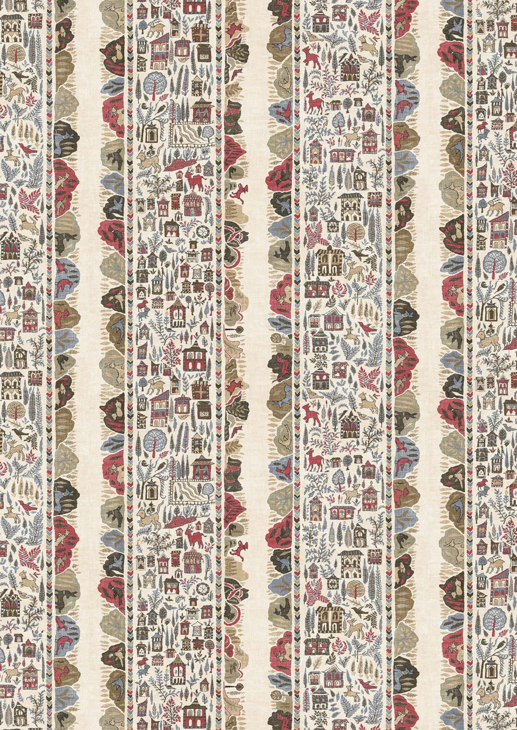 Tapete Ravi Ribbon - Peat Pomegranate