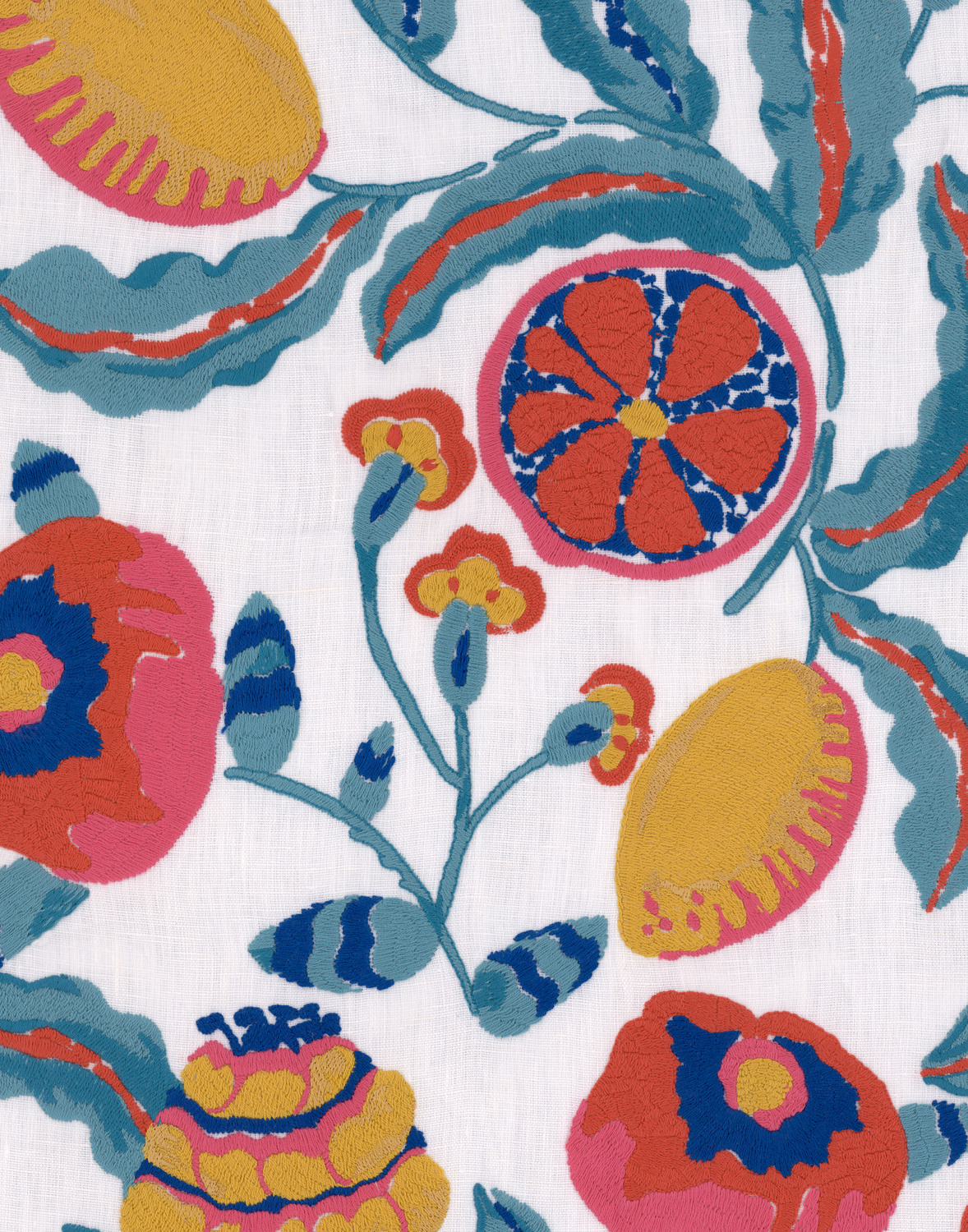 Fabric Fiori Di Limone - Embroidered - FB00146