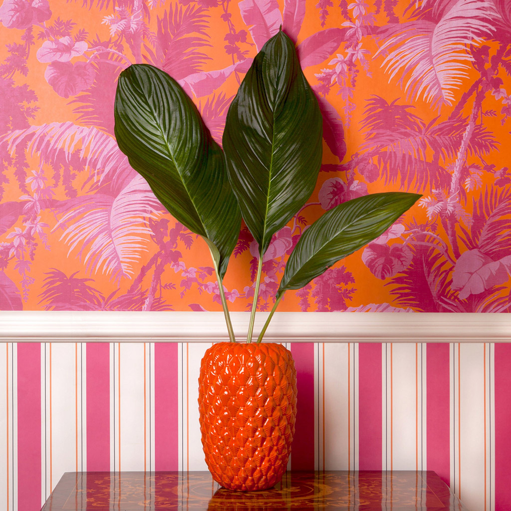 Tapete Pampas - Tangerine/ Azalea