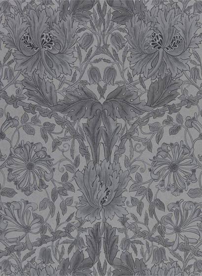 Tapete Pure Honeysuckle & Tulip - Black Ink