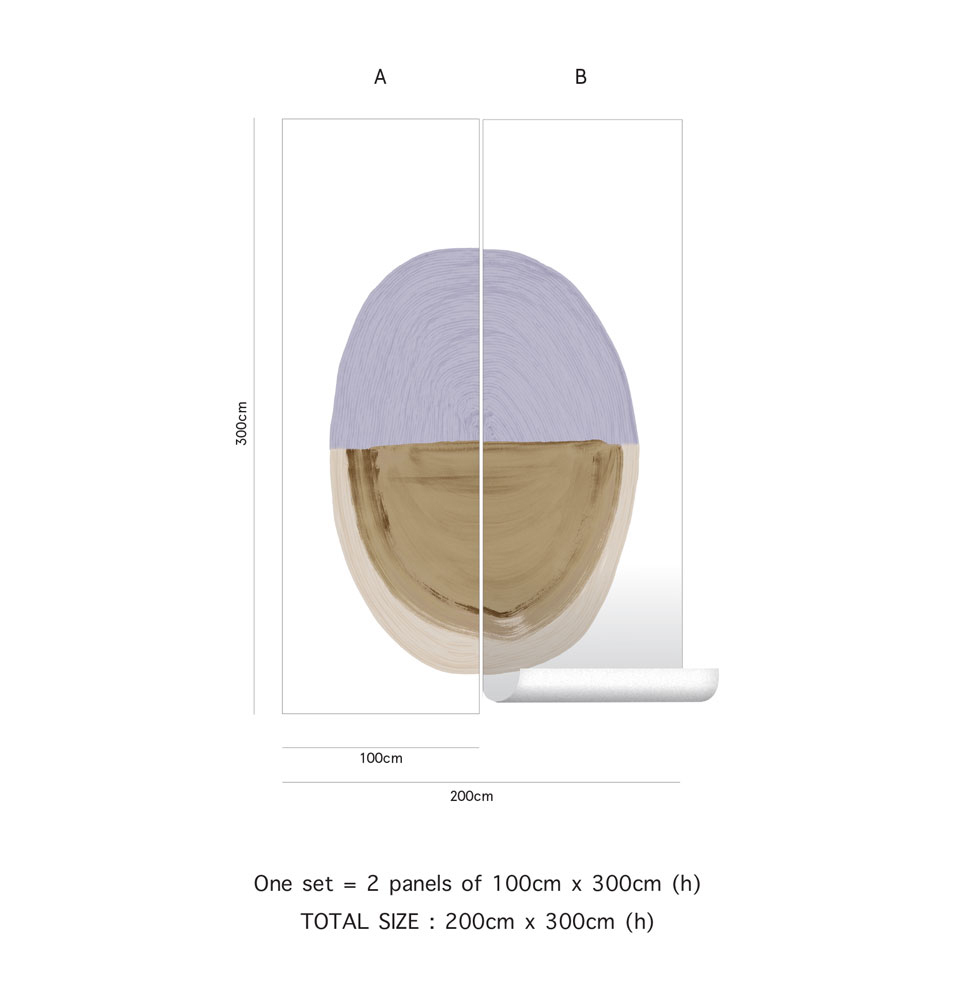 Wandbild Totem - Quartz