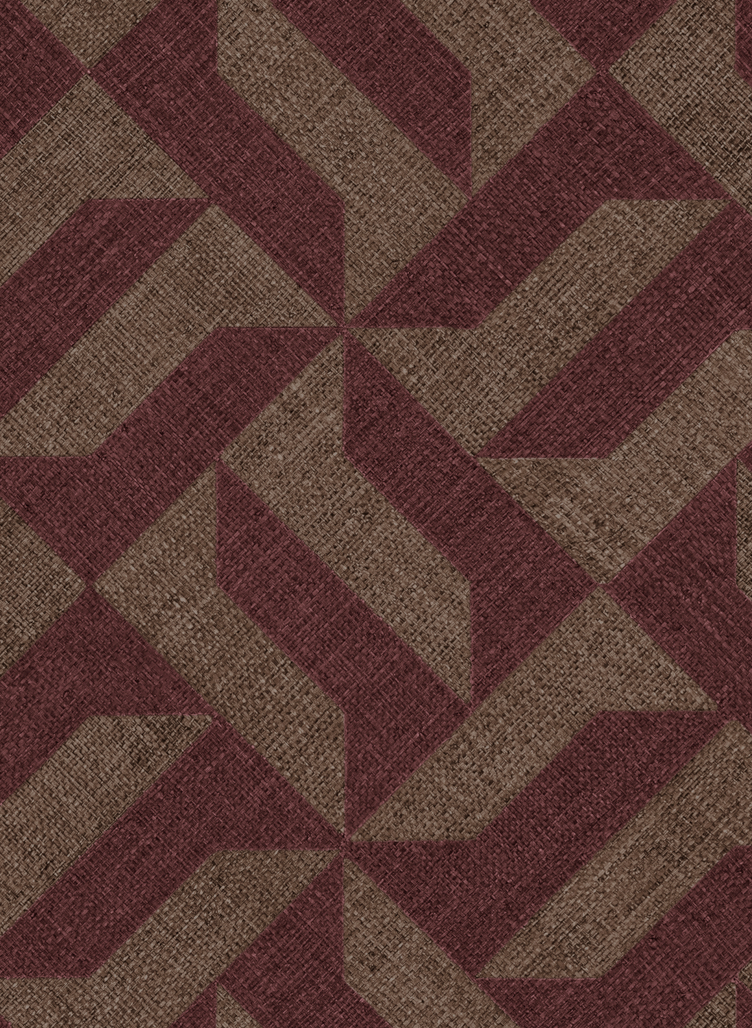 Tapete Compound - Burgundy/ Brown