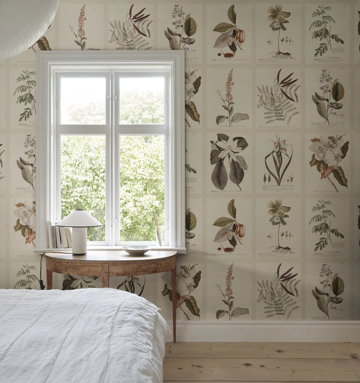 Wandbild Flora - Sepia