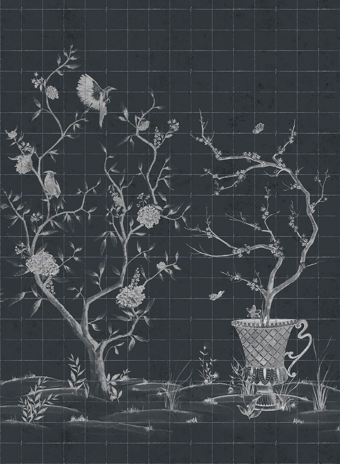 Wandbild Meihua - Coal