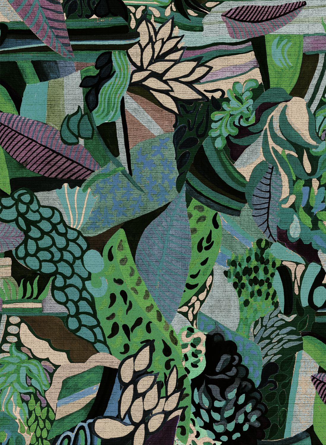 Tapete Terra Tropicana - Azure