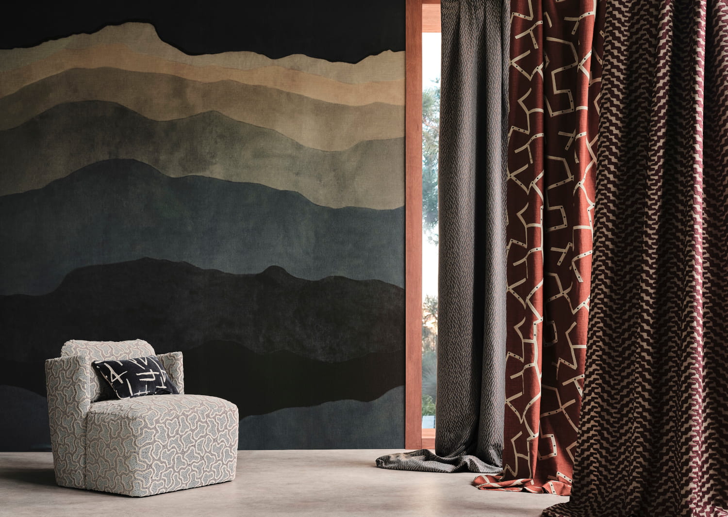 Wandbild Sedimentary - Midnight