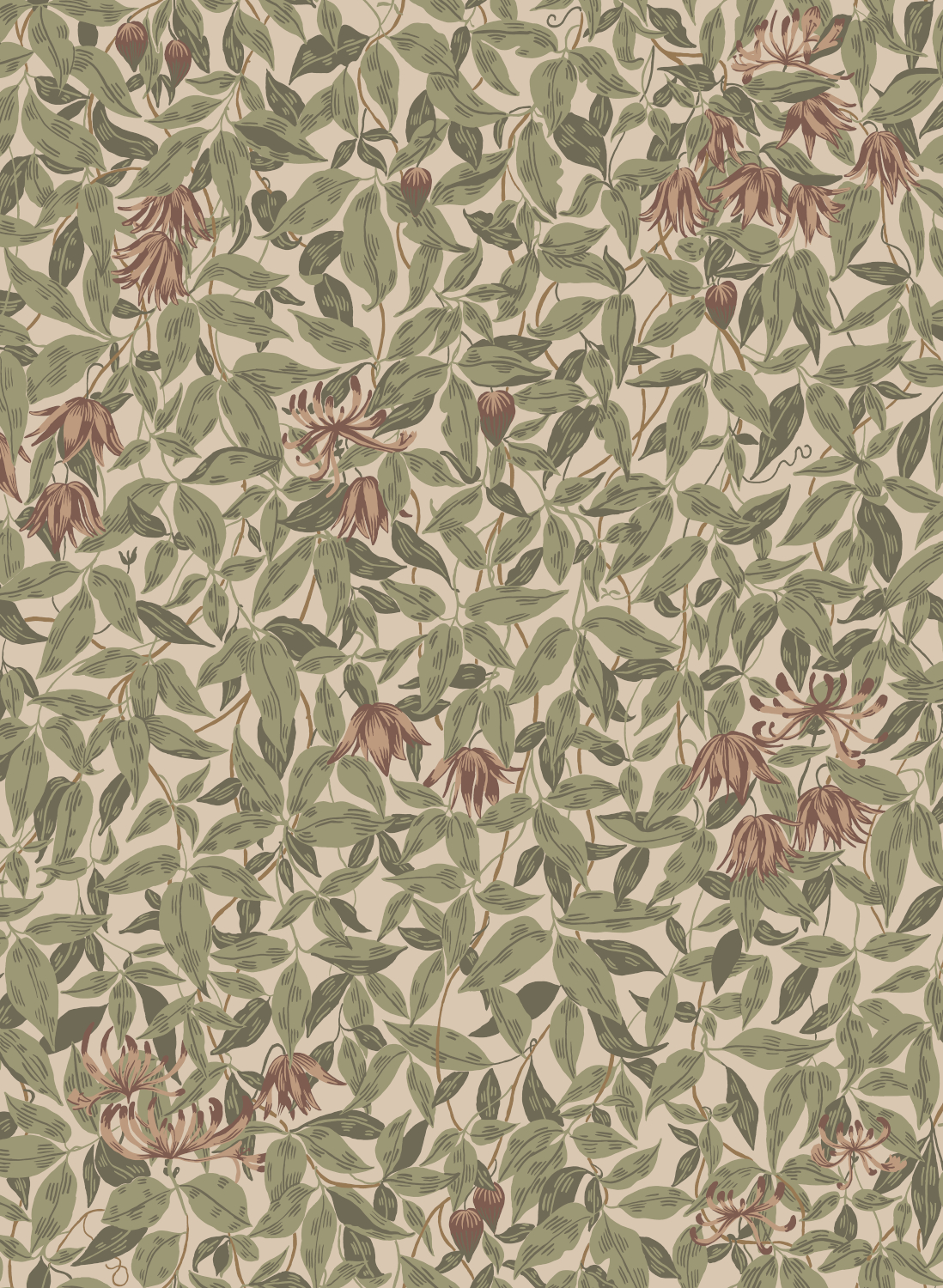 Tapete Linnea - Burgundy