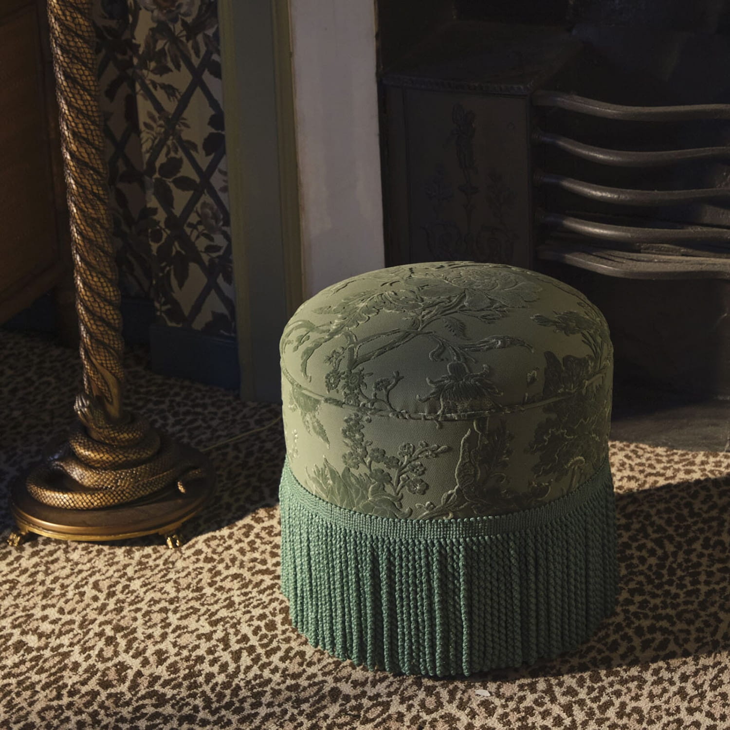 Tissu Artemis - Cut Velvet - Eucalyptus