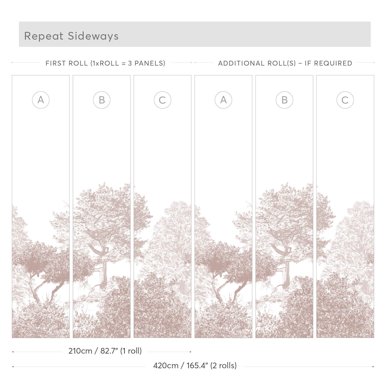 Wandbild Hua Trees - Brown
