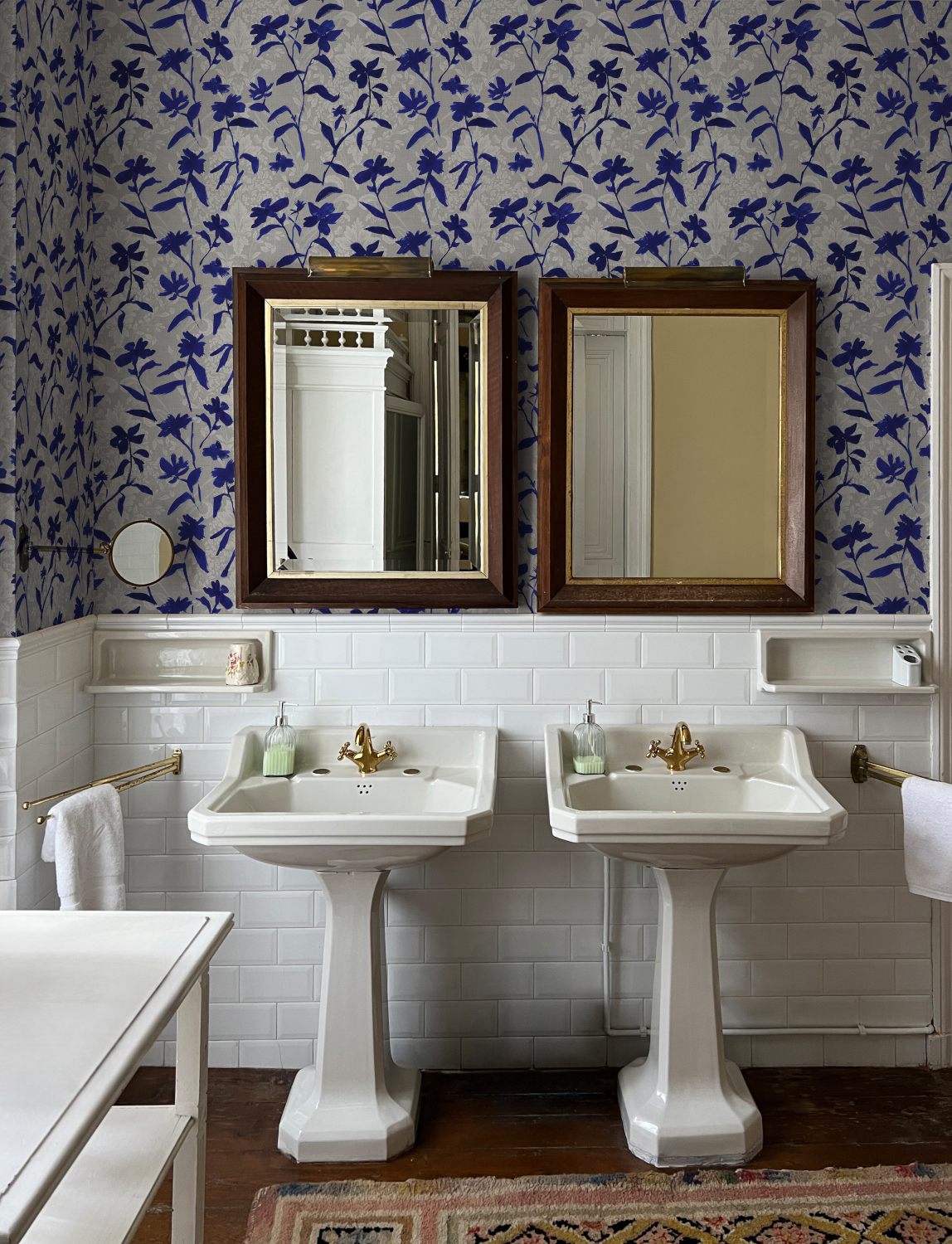 Tapete Blooming Damask - Blue