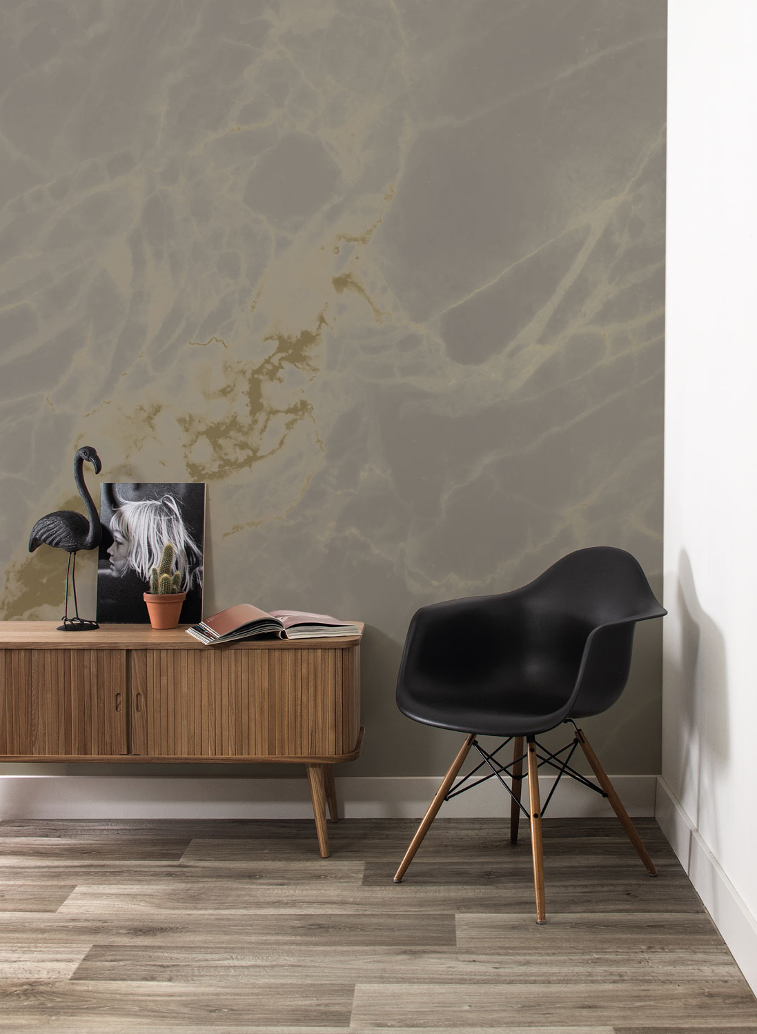 Wandbild Golden Marble Gold 8