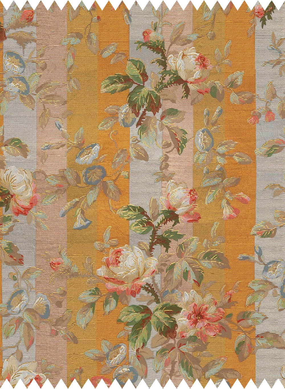 Stoff Rainbow Rose - Cotton Linen - Dusk Stripe