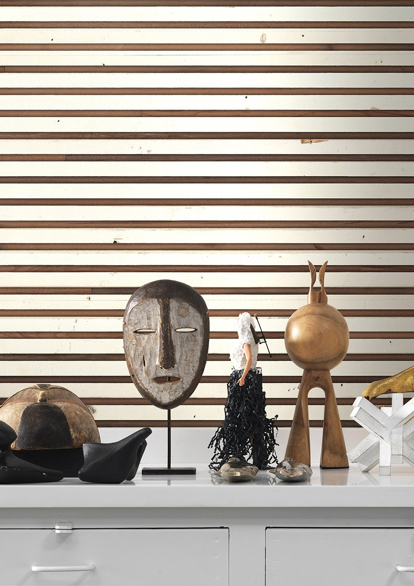Tapete Timber Strips TIM-03 - Scrapwood on Teak