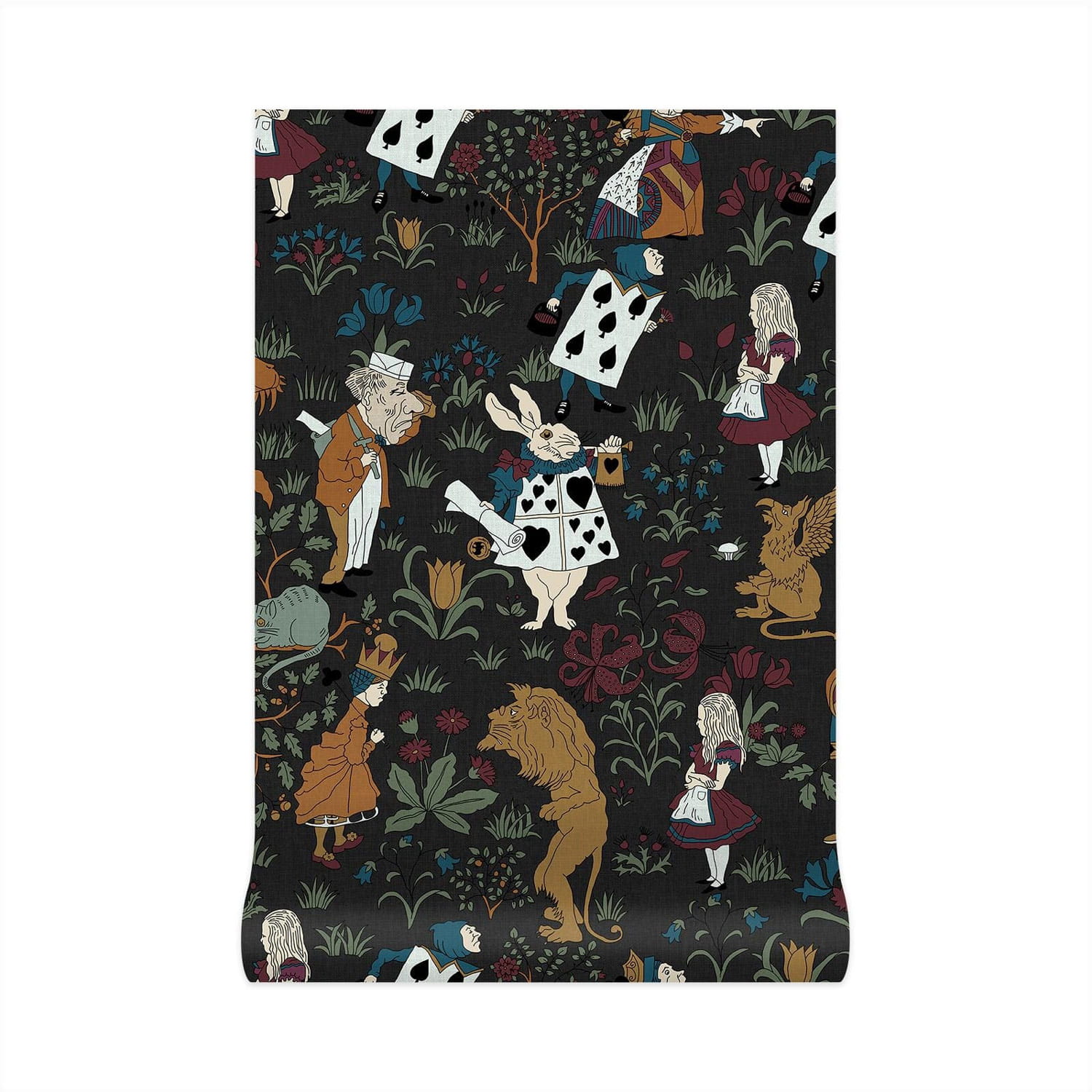 Tapete Alice in Wonderland - Noir