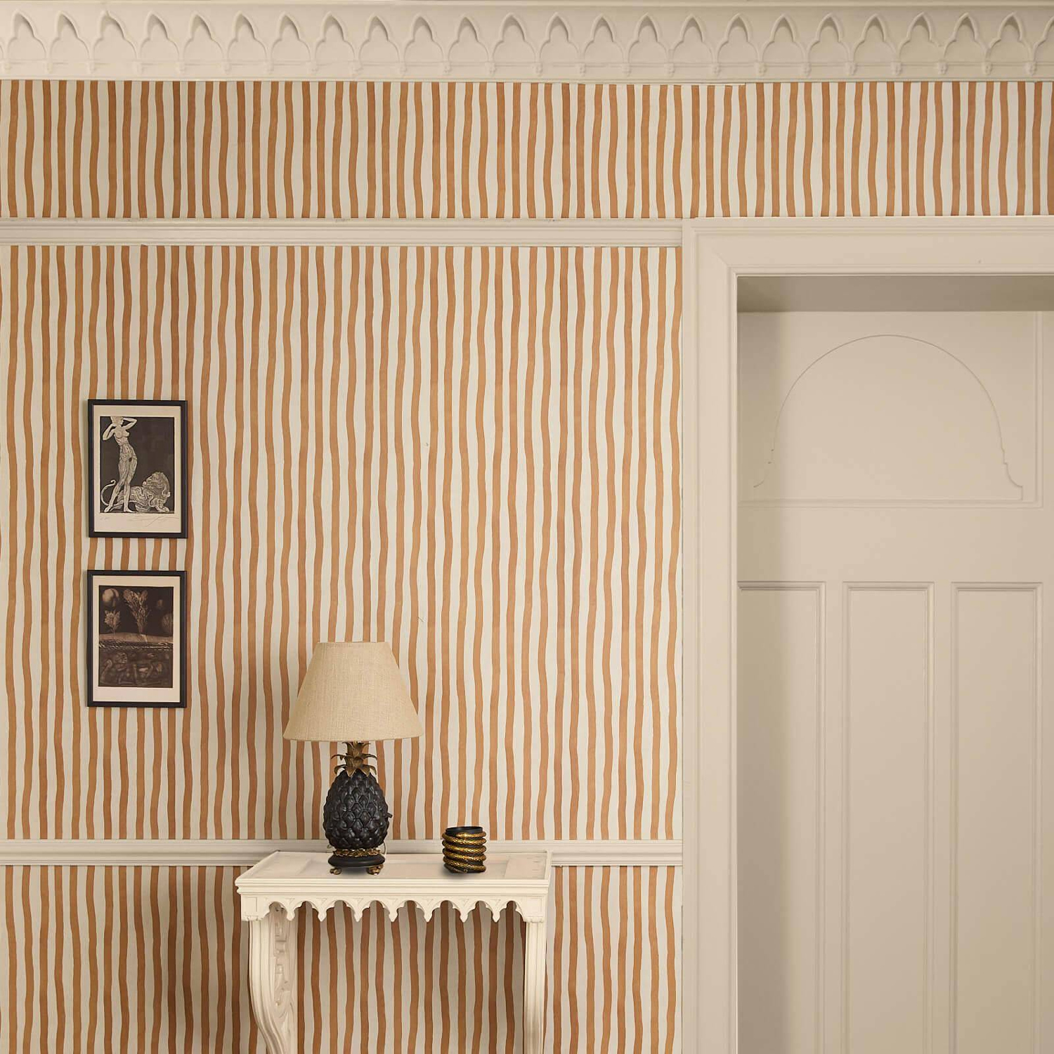 Papier peint Artists Stripe - Cocoa