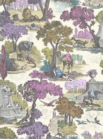 Tapete Versailles Grand - Mulberry & Copper