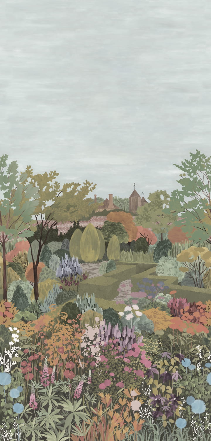 Wandbild Castle Garden - Sage Green