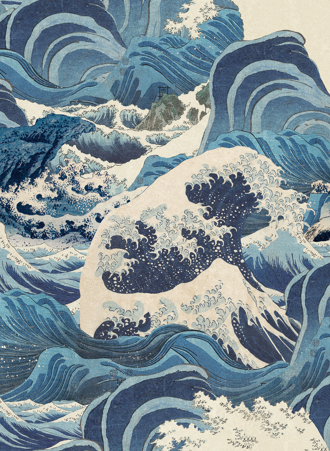 Tapete Sea Waves - Lightblue