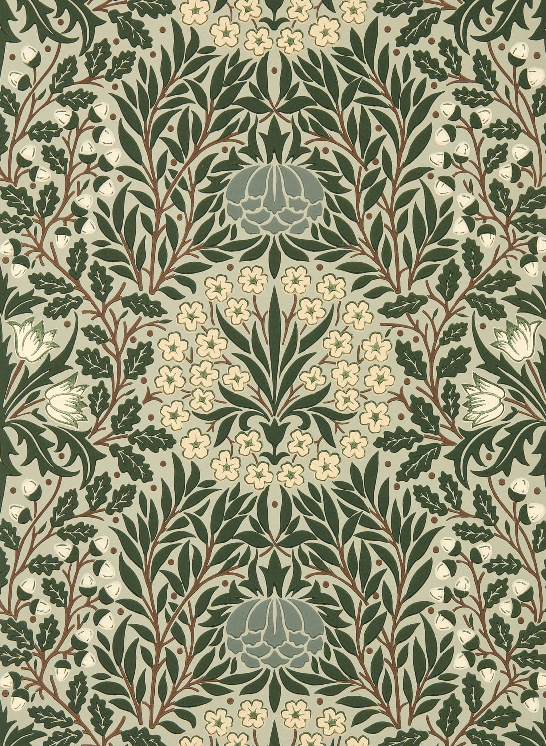 Tapete Daisy & Oak - Sage/ Forest