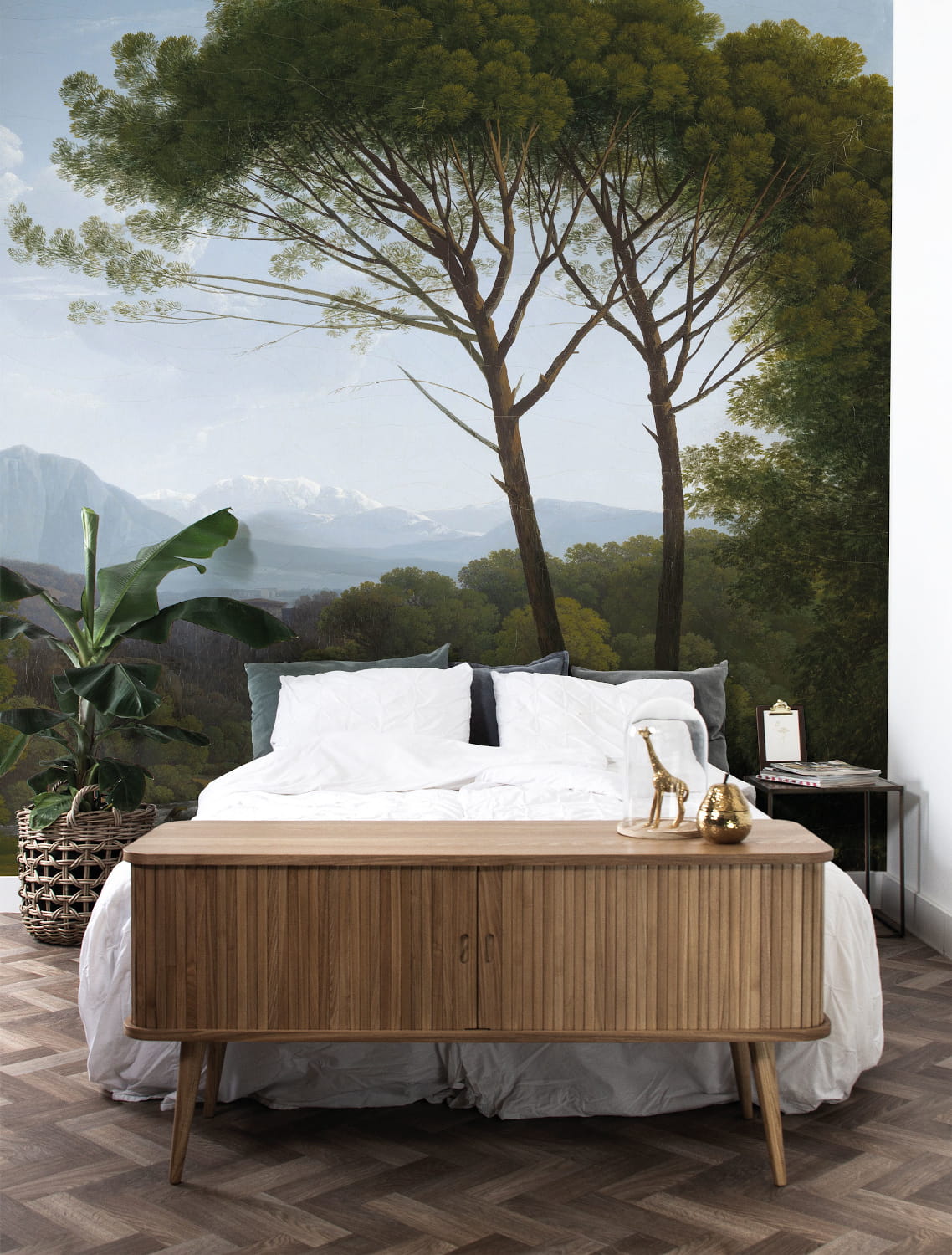 Wandbild Golden Age Landscapes 2 - Multicolor - 3.896m Breite