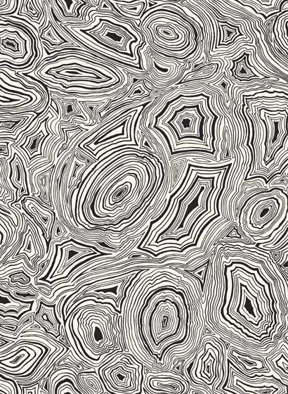 Tapete Malachite - White and Black