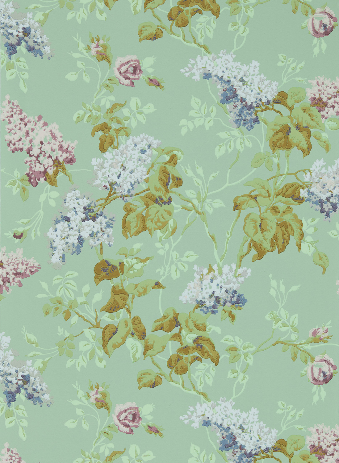 Tapete Sommerville - Mint/ Plum