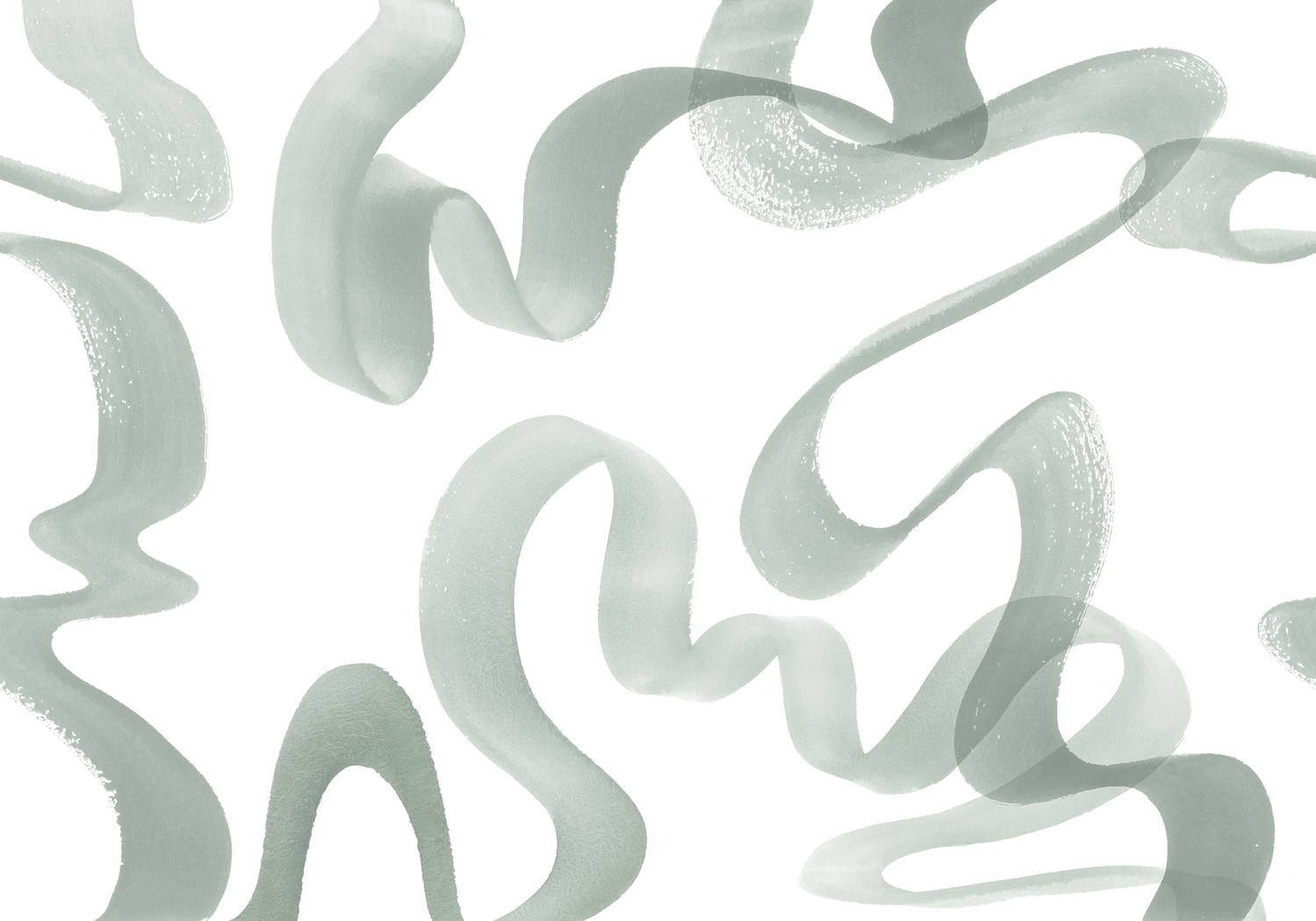 Wandbild Waves - green