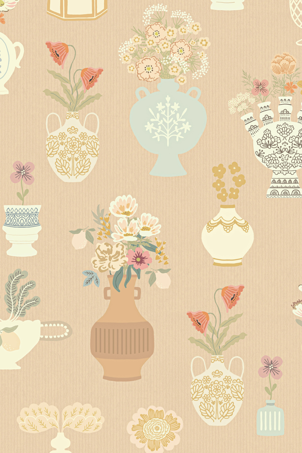 Tapete Floral Daiquiri XL - Blush Terra
