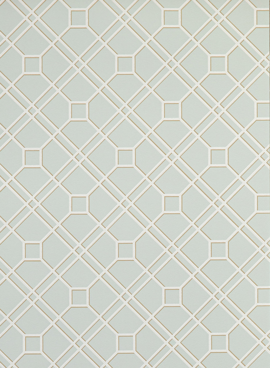 Tapete Langdale Trellis - Soft Aqua