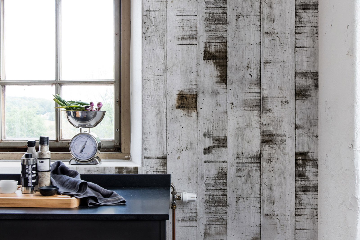 Wandbild Metal Birch